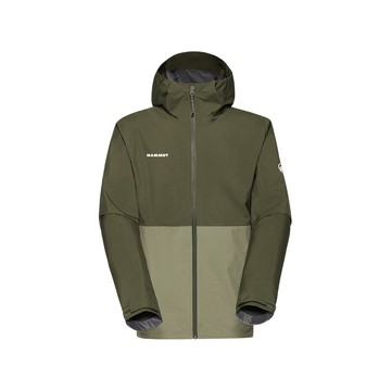 MAMMUT Linard Light HS Hooded Jacket AF Men 輕量防風防水連帽外套 沼澤綠/深沼澤綠 男款 #1010-31950