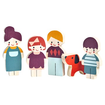 mentari溫馨娃娃一家人 MT7651  1組  Multicolored