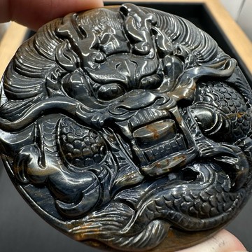 彼得龍牌 藍彼德龍項鍊 彼德石 龍牌 水晶龍牌 彼德龍牌 彼得項鍊 彼德項鍊 彼德 油畫水晶 🌠三新水晶🌠 納米比亞彼德