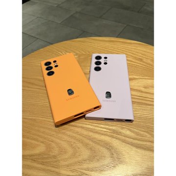 釩戒 適用于三星s24ultra手機殼超薄硅膠防摔S25+新款心系天下保護套23Ultra簡約高級液態全包外殼Galaxy男女