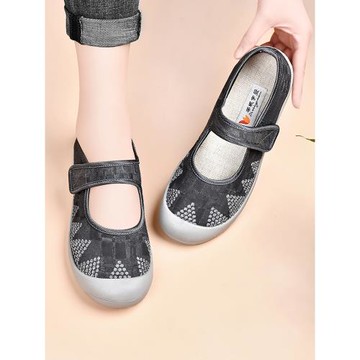 老北京布鞋官方旗艦店中老年媽媽鞋軟底舒適休閑單鞋女淺口老人鞋