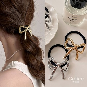 【Gulicc】髮圈 簡約蝴蝶結 氣質甜心髮圈