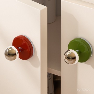 [24時熱賣]免打孔門吸 免打孔櫃吸吸盤門把手廚房櫥櫃門窗戶推拉門手柄免打孔玻璃門冰箱抽屜拉手 OLEB