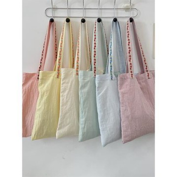54182 托特包包女2025新款花朵拼接大容量手提袋上課通勤單肩包