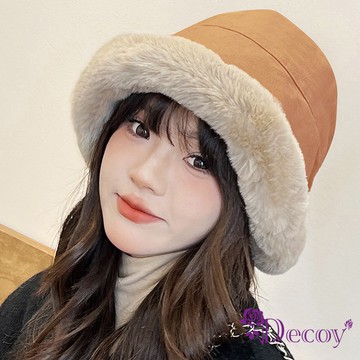 【Decoy】捲邊毛絨＊仿羊絨保暖漁夫盆帽/顏色可選