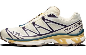 SALOMON XT-6 BEIGE PURPLE YELLOW