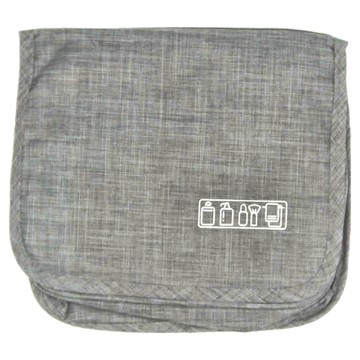 旅行多功能防水盥洗用品收納包 灰色  23 x 19cm