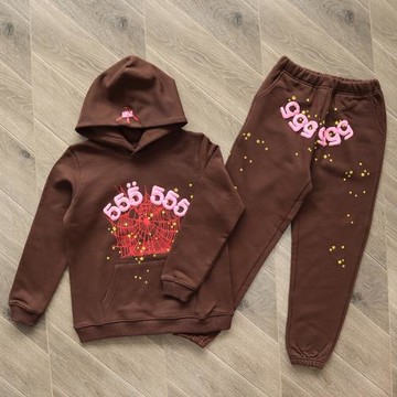 童裝child 明星同款 Sp5der 555555 Pink 長褲衛衣套裝 13款可選