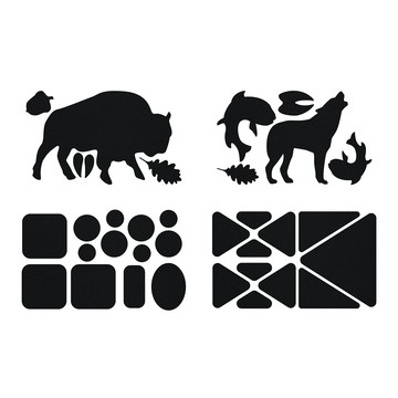 【【蘋果戶外】】出清 Gear Aid 10820 野生動物 黑色 造型修補貼片/補丁/羽絨衣破洞/修帳篷 McNETT