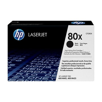 HP 【南紡購物中心】  80X 高容量黑色原廠碳粉匣 CF280X 適用 M401n/M401dn/M425dn/M425dw