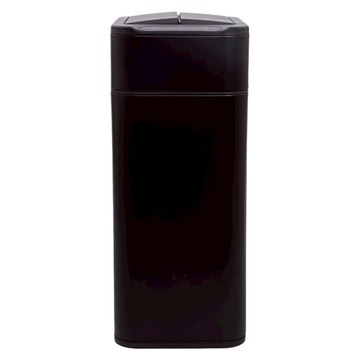 HOLA 和樂家居 伊登 雙門對開感應充電式不鏽鋼垃圾桶 20L 2.16kg  21.4 x 28.4 x 49.2cm  黑色  1個