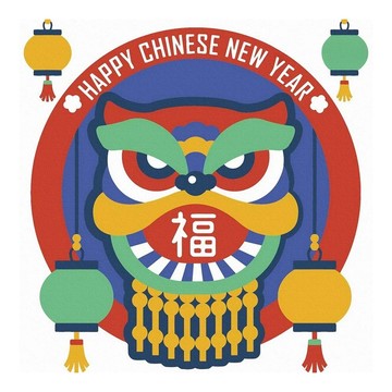 ArtLife 藝術生活 數字油畫DIY DR153 20 x 20cm  舞龍舞獅  1個