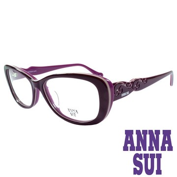 ANNA SUI 印象圖騰造型眼鏡(紫)AS635-760