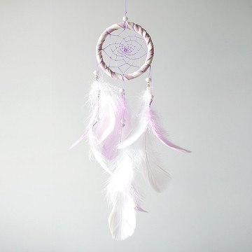 捕夢網 成品 - 雙色(白+淺紫色)  -  交換禮物