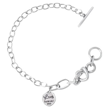 MARIGOLD 美爾朵 925純銀愛無止境封蠟手鍊 象徵永恆的愛意  16.5cm(不含延長練)  銀色