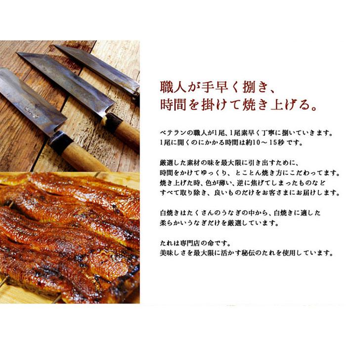 豊橋うなぎ紅白セット（蒲焼き・白焼き） 155-167g×各1尾 大盛2人前 送料無料