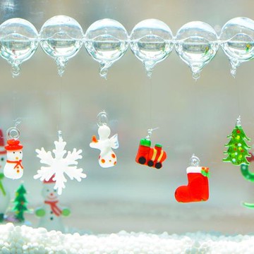 圣誕節掛件玻璃浮球泡泡圣誕節系列雪人圣誕老人小禮物微景觀造景