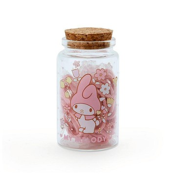 【震撼精品百貨】My Melody 美樂蒂~日本三麗鷗SANRIO 美樂蒂橡皮髮圈附玻璃罐(復古系列)*12467