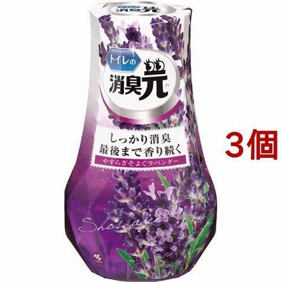 トイレの消臭元 やすらぎそよぐラベンダー 芳香消臭剤 トイレ用 ( 400ml*3コセット )/ 消臭元