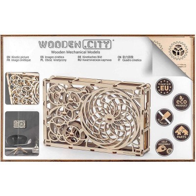 Wooden.City DIY 木製機械モデルセット キネティックピクチャー 3D木製