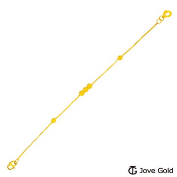 JoveGold漾金飾 親愛的黃金手鍊