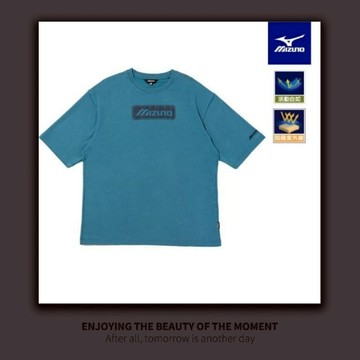 MIZUNO SPORTSTYLE1906 休閒短袖T恤 (藍色)