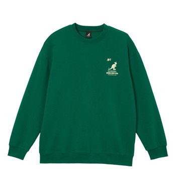 KANGOL 大學T 綠 字母LOGO 圓領T 中性 6455103372