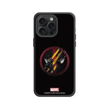 iPhone 15 Pro Max SolidX 黑 - 迪士尼-漫威 Marvel - 死侍與金鋼狼-Logo