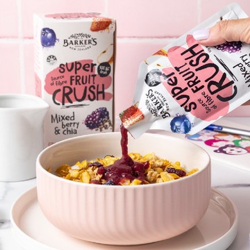 【壽滿趣】Barkers 紐西蘭活力纖莓飲90公克x12包/盒(波森莓藍莓)