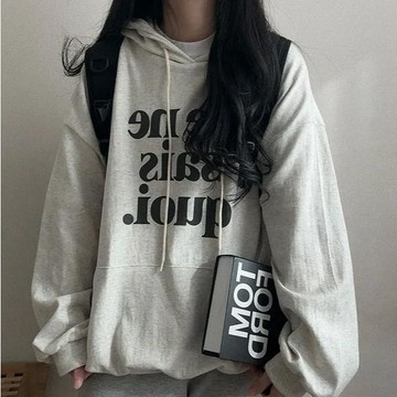 已售9642件💖Vuja de 純棉連帽衛衣 大學t 薄衛衣 oversize 大學t 長袖 秋冬上衣 英文印花 潮流
