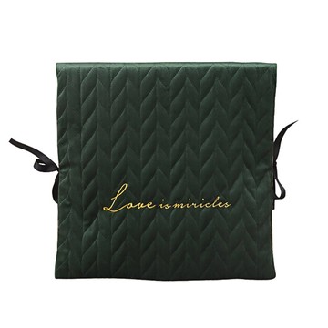 Mega 現代壓紋絲絨椅背套墊 墨綠色  93 x 45cm  1個