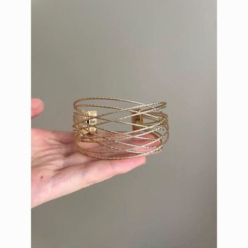品質優選 Vintage古著 Gold thread winding手鐲 時尚 配飾 古裝 古風戒指 二手古著 古風手鐲
