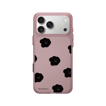 iPhone 17 Pro Max Clear (相機按鈕) 晶醺玫 - Square Studio 方坊 - 飄浮 Emo