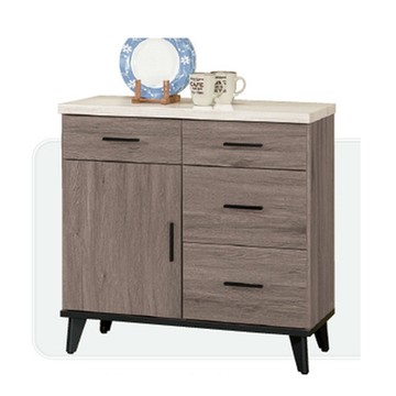 AS DESIGN 雅司家具-武鎮石紋面2.7尺餐櫃-81.3*43*81.4cm