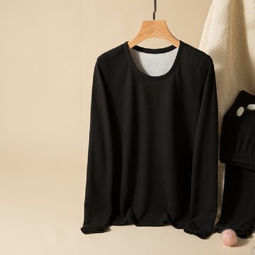 【LANNI 藍尼】現+預 一件就暖加絨保暖女套裝(上衣/女裝/休閒/百搭/加絨衣)