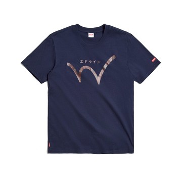 EDWIN｜男裝｜大W印花溫變短袖T恤