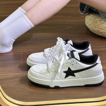 韓國經典板鞋男女ins潮2025年秋新款港風情侶百搭運動休閑小白鞋