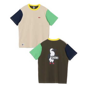 CHUMS Booby Logo T-Shirt 男 短袖上衣 Green Crazy CH012737C086