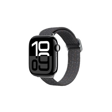 Apple Watch Series 10 (42mm) Apple Watch 專用編織錶帶 午夜黑