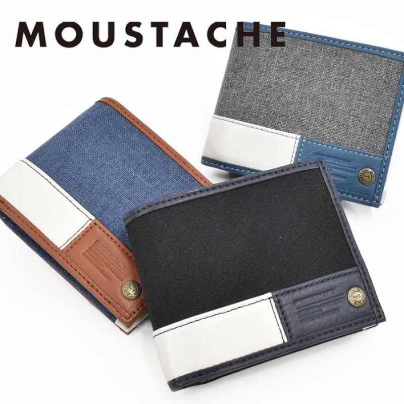 moustache 財布 ムスタッシュ 二つ折り メンズ レディース 二つ折り