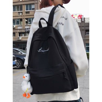 日系ins風書包男女簡約休閑旅行小背包男款韓版原宿大學生雙肩包