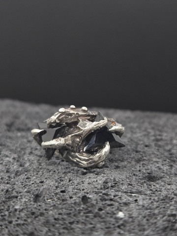 八爪魚-925純銀戒指