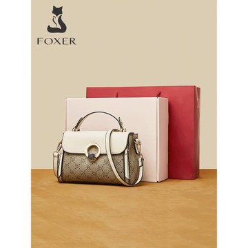 (免運)金狐貍高端女士手提包包2025新款七夕禮物送媽媽款中年單肩斜挎包