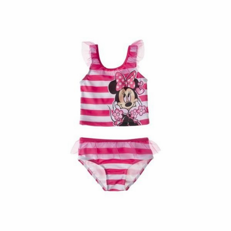 訳あり 子供 水着 女の子 上下セット Disney ミニーちゃん ボーダー セパレート ビキニ ピンク ディズニー 通販 Lineポイント最大0 5 Get Lineショッピング