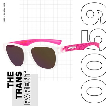 0059-黑色素偏光眼鏡-白框粉紋