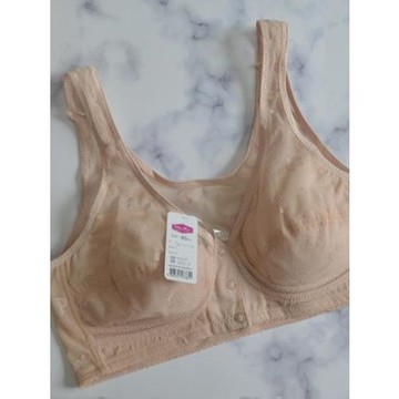 進口前扣網紗無鋼圈薄款超大碼縮胸瘦胸顯胸小運動文胸內衣內衣