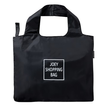 E.City 超大容量寬肩帶可折疊環保購物袋 黑色 約10kg承重  50 x 40cm