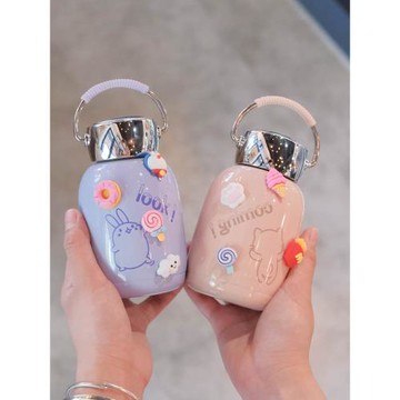 可愛小保溫杯女生水杯迷你小巧便攜兒童杯子學生上學專用超萌創意