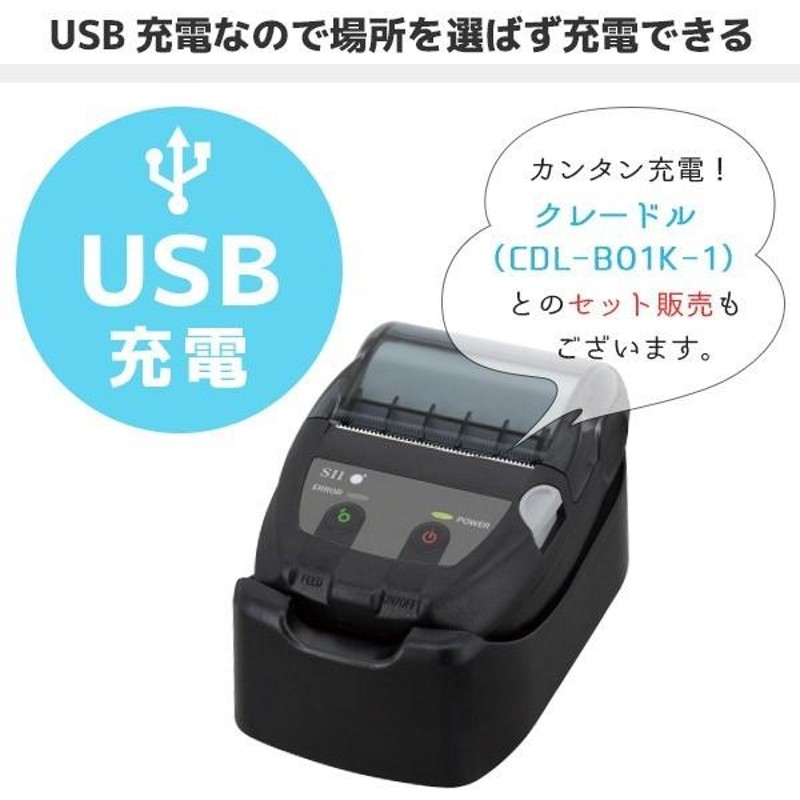 正規品 MP-B20 ロール紙6巻付 セイコーインスツル レシートプリンター ...