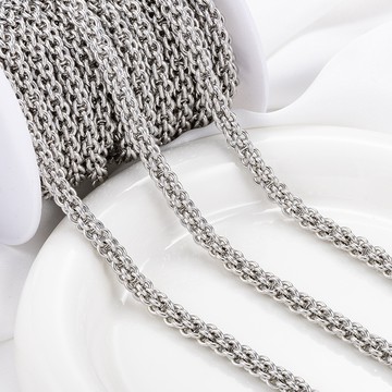 宏雲Hongyun- Jy-燈籠鏈不鏽鋼飾品鏈條diy鏈 製作項煉手煉時尚嘻哈古巴鏈配飾鏈子